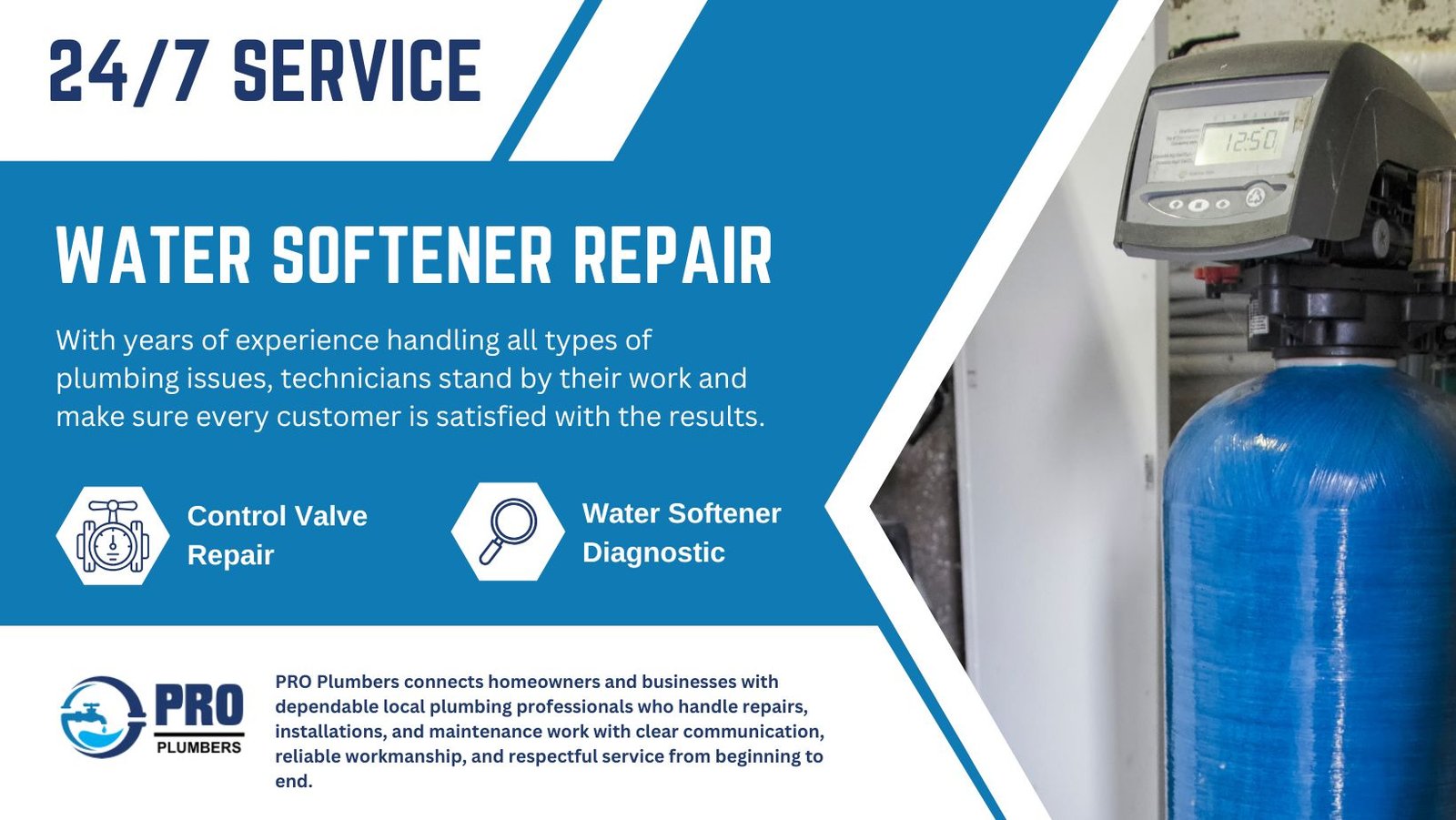 Water softener repair in Soledad, CA